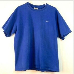 Nike Women's Large T Shirt S/S Blue 100% Cotton